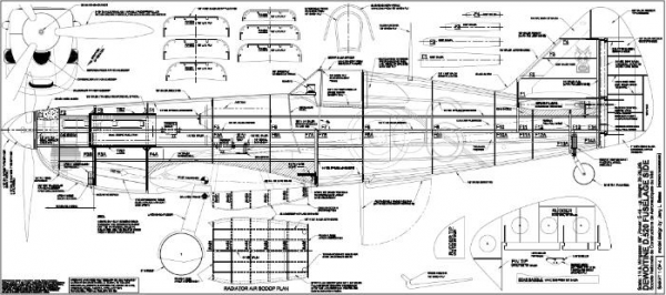 Dewoitine D.520 1/3.5 Plans